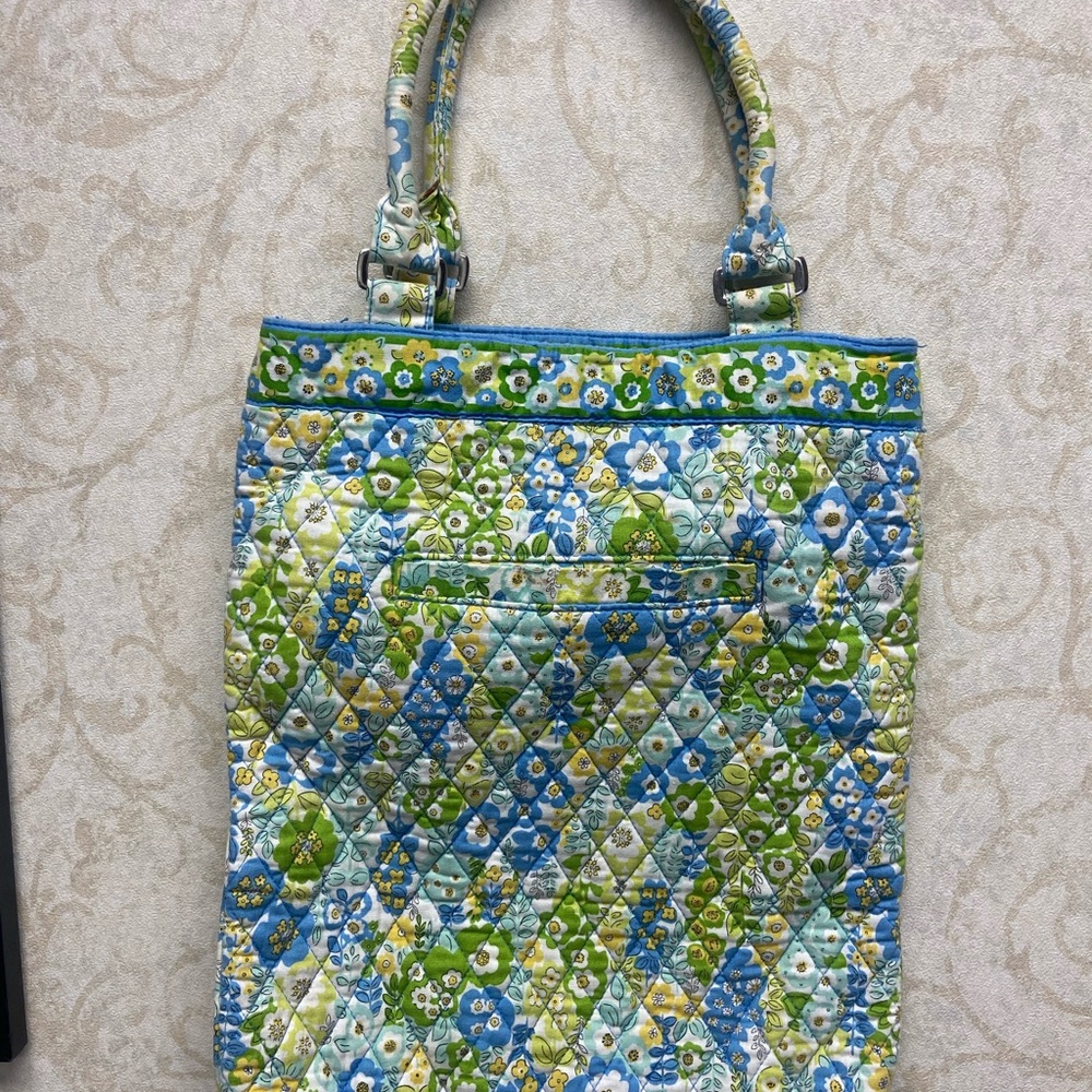 Vera Bradley Blue and Green Quilted Tote